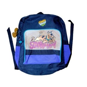 1998 Retro Cartoon Network Scooby-Doo Backpack 18”with Suede Front Pocket